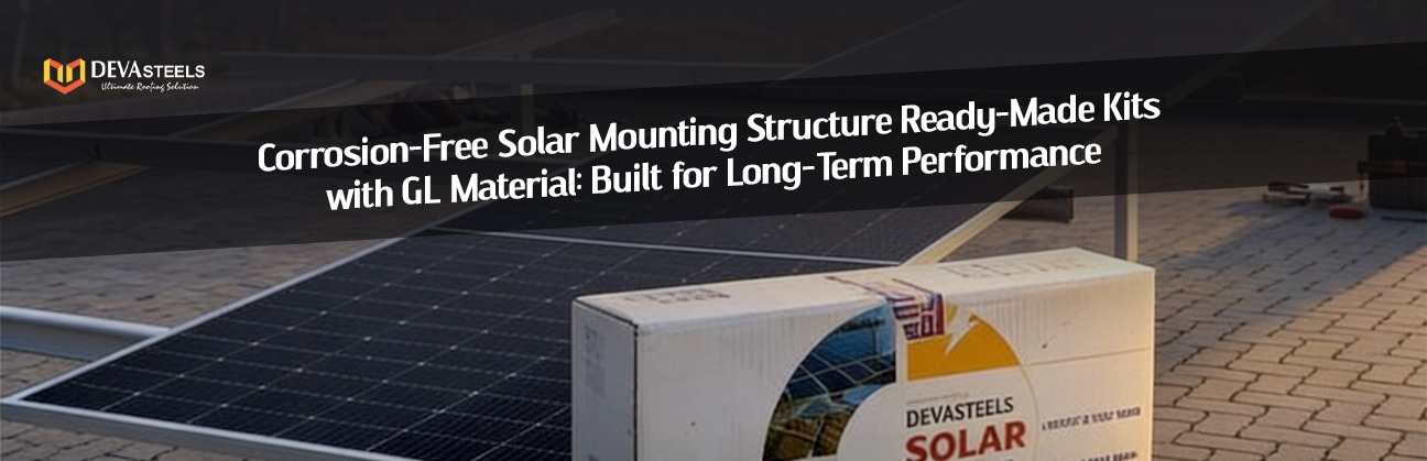 Corrosion-Free Solar Mounting Structure Readymade Kit with GL Material
